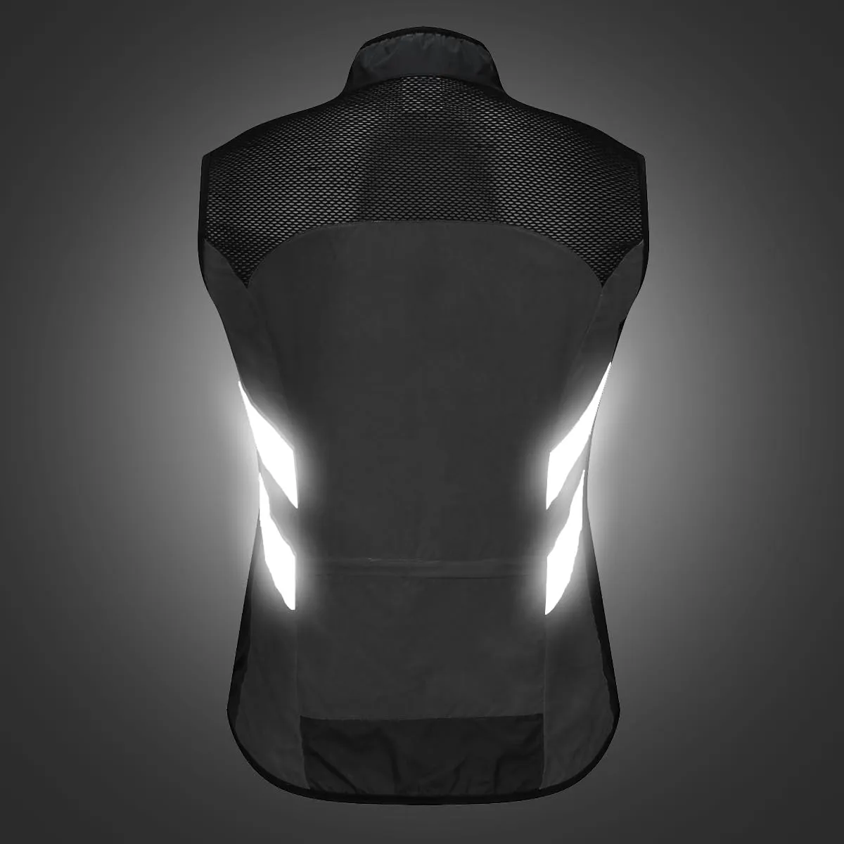 WOSAWE Men's High Visibility Cycling Wind Jacket Water Resistance Reflective Windbreaker