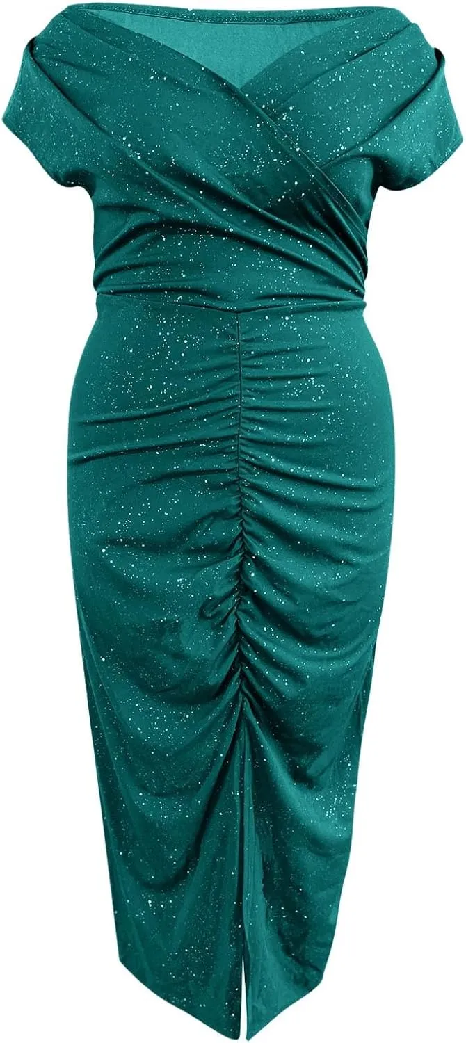 Wpmen's Dress Sexy Deep V Lace Mesh Maxi Formal Dress Party Cocktail Dresses Long Sleeve Elegant Wedding Dress