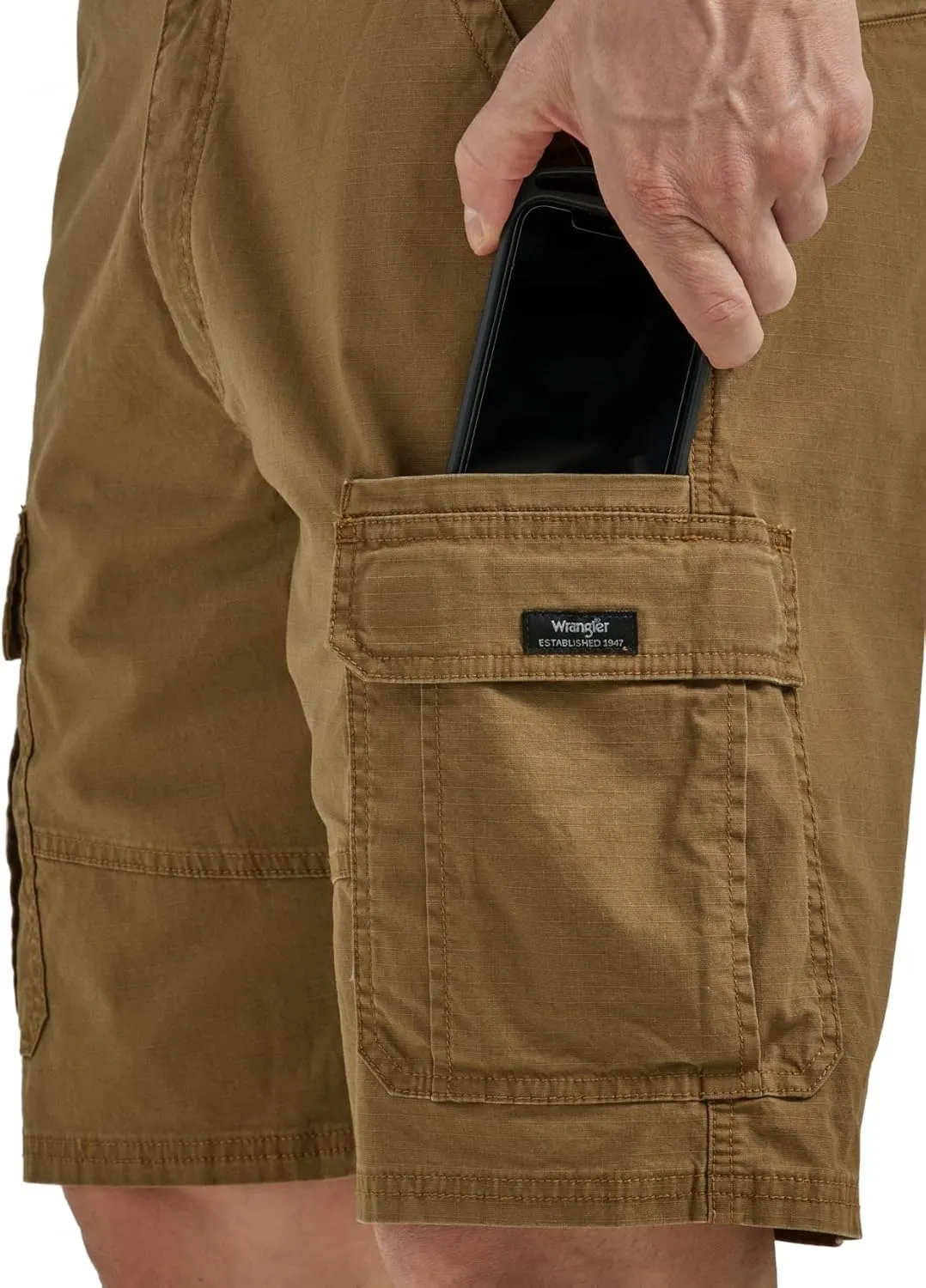 Wrangler Authentics Men's Classic Cargo Stretch Short