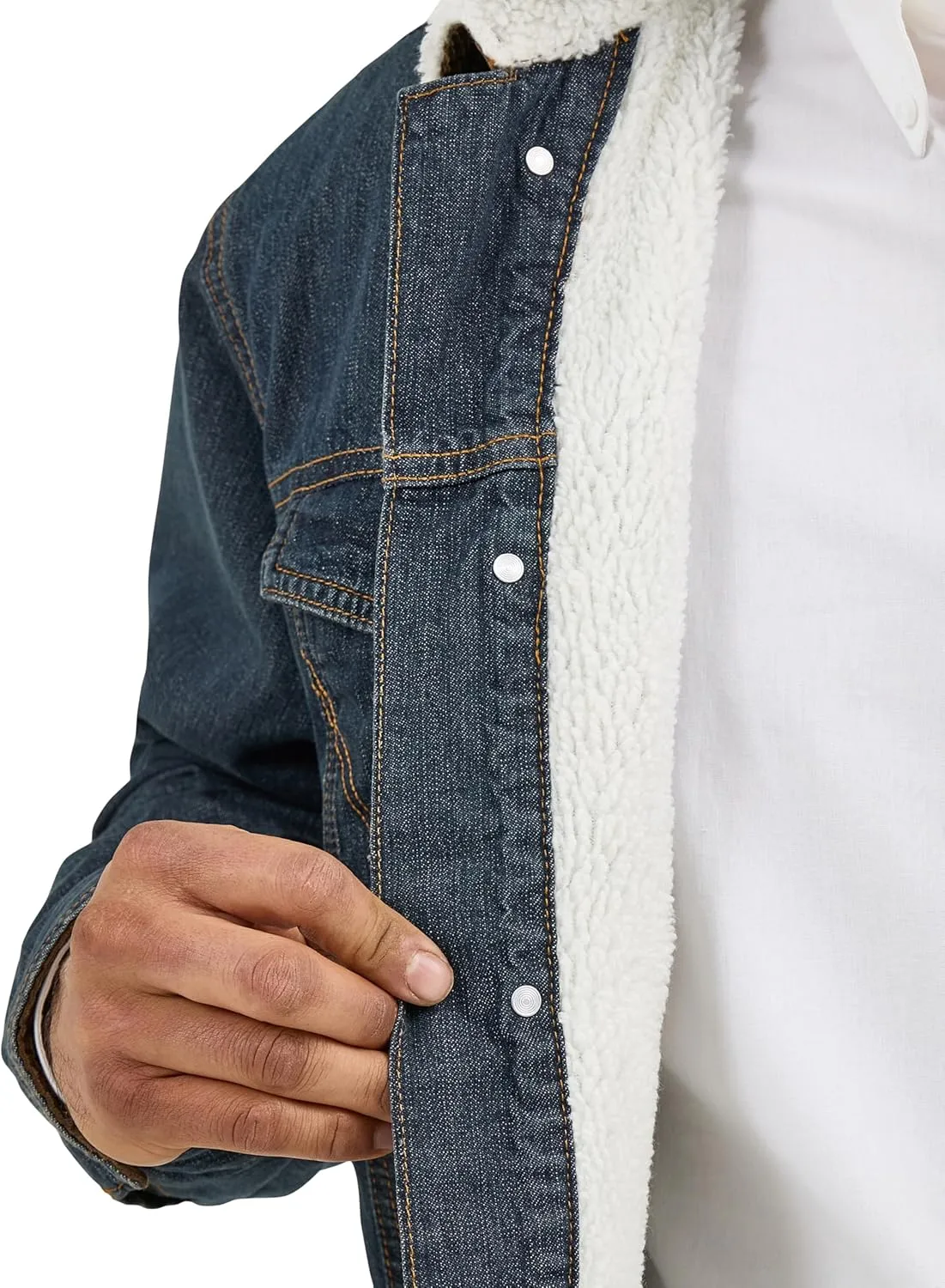 Wrangler Men's Cowboy Cut Western Lined Denim Jacket