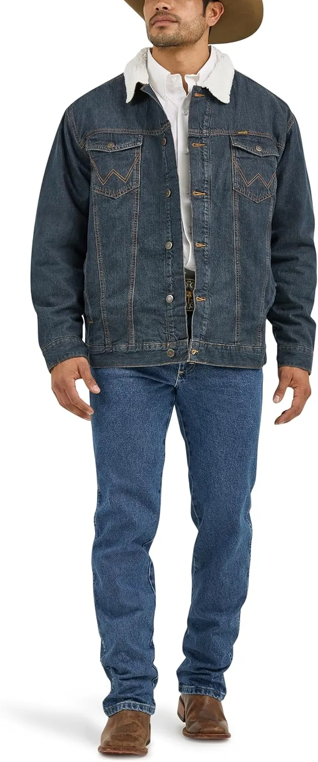 Wrangler Men's Cowboy Cut Western Lined Denim Jacket