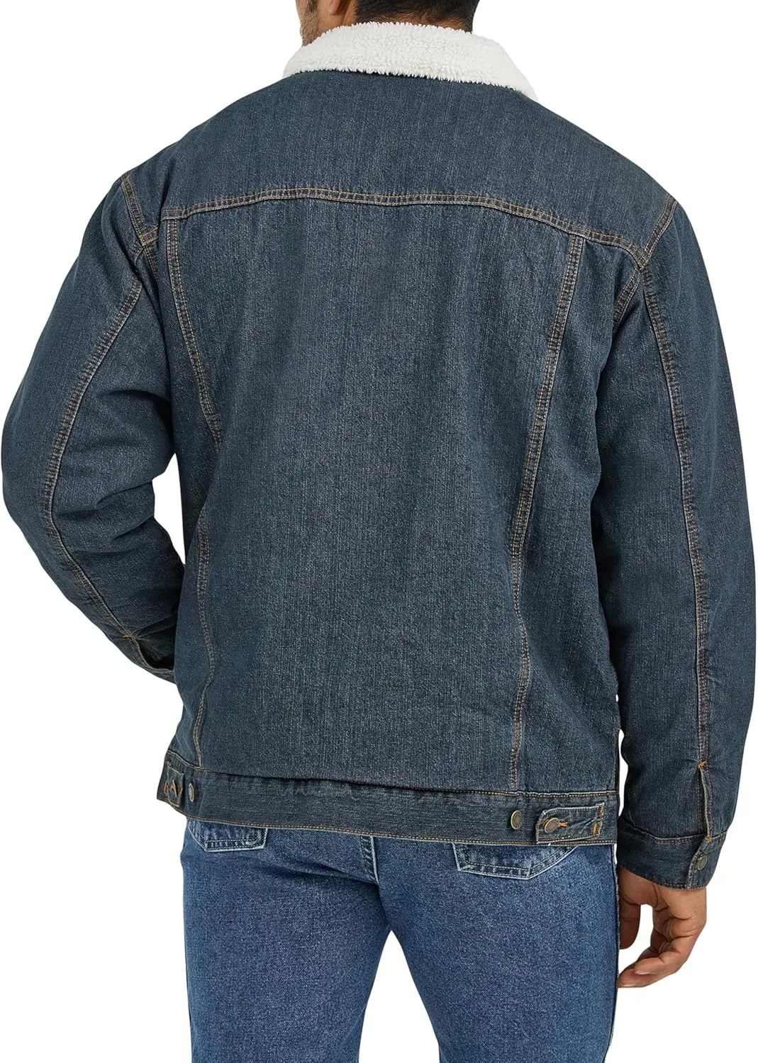 Wrangler Men's Cowboy Cut Western Lined Denim Jacket