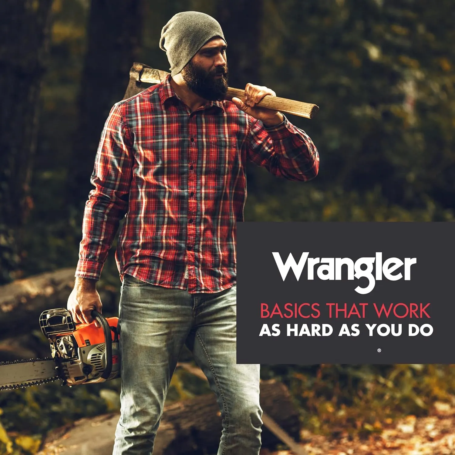 Wrangler - Mens Long Sleeve Thermal Shirt (Black) - Cold Weather Base Layer Shirts - Thermal Underwear for Men