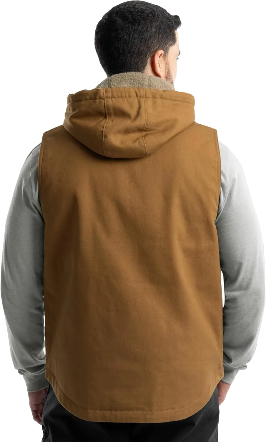 Wrangler Men's Sherpa Lined Vest with Hood