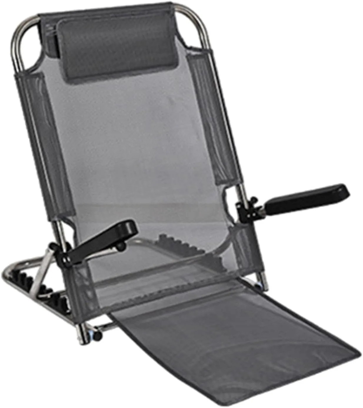 Yajuyi Multi-Function Floor Chair with Adjustable Backrest and, Stainless Grey