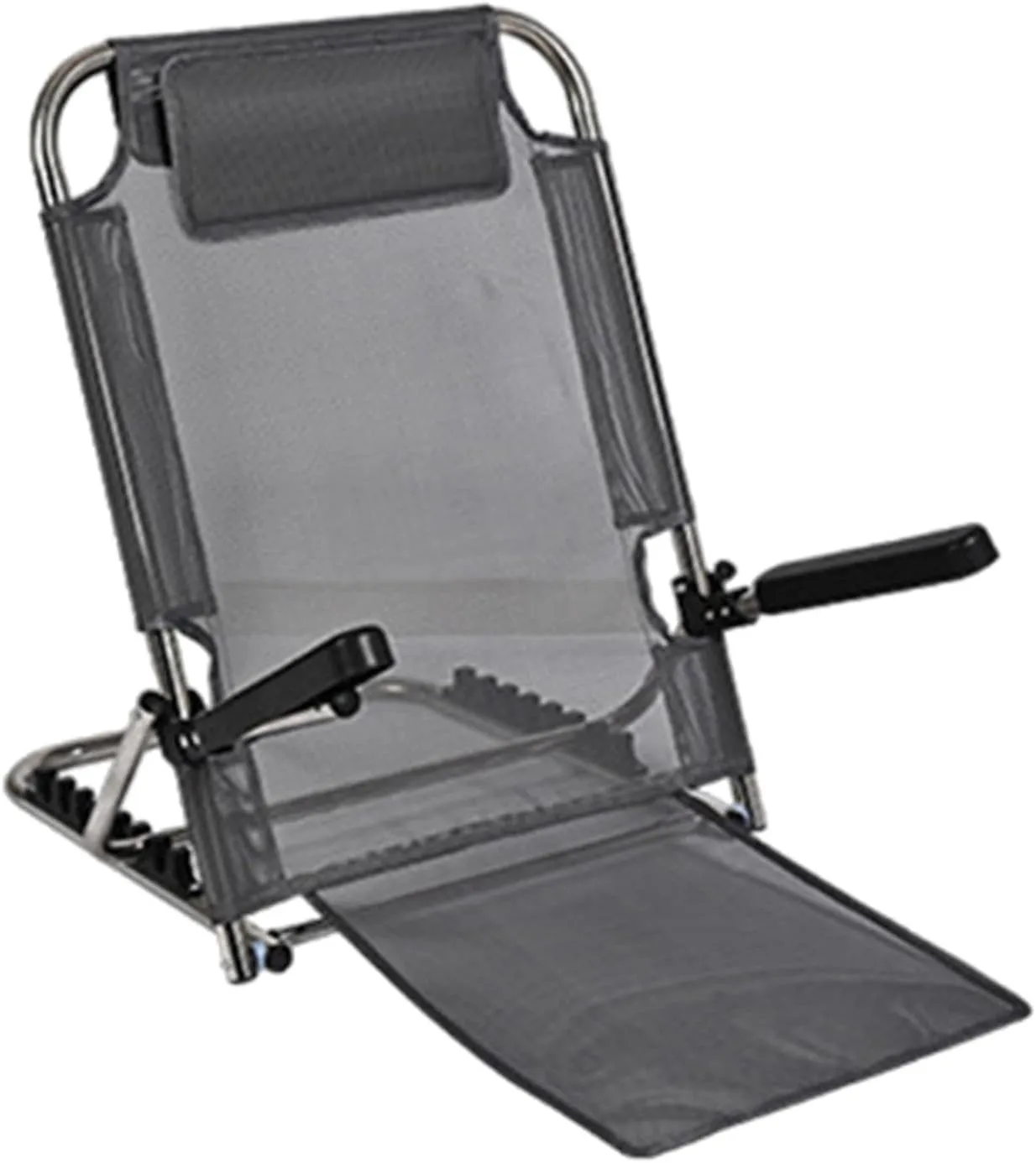 Yajuyi Multi-Function Floor Chair with Adjustable Backrest and, Stainless Grey