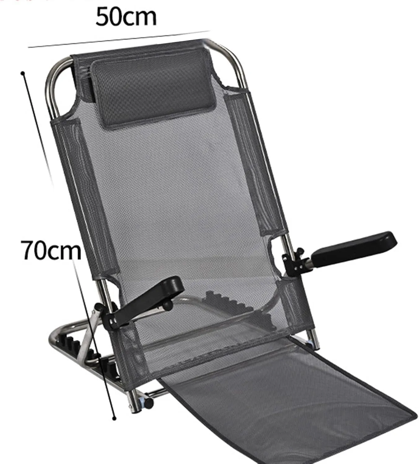 Yajuyi Multi-Function Floor Chair with Adjustable Backrest and, Stainless Grey
