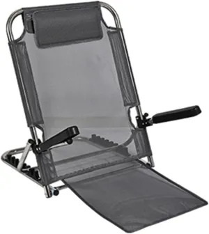 Yajuyi Multi-Function Floor Chair with Adjustable Backrest and, Stainless Grey