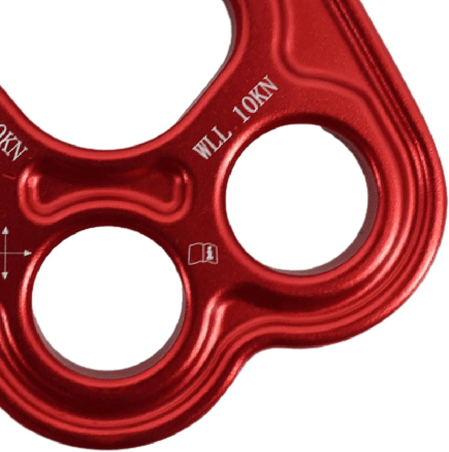 Yiju 4 Hole Paw Rigging Plate for Climbing Multi Anchor Point Connector Gear