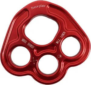 Yiju 4 Hole Paw Rigging Plate for Climbing Multi Anchor Point Connector Gear