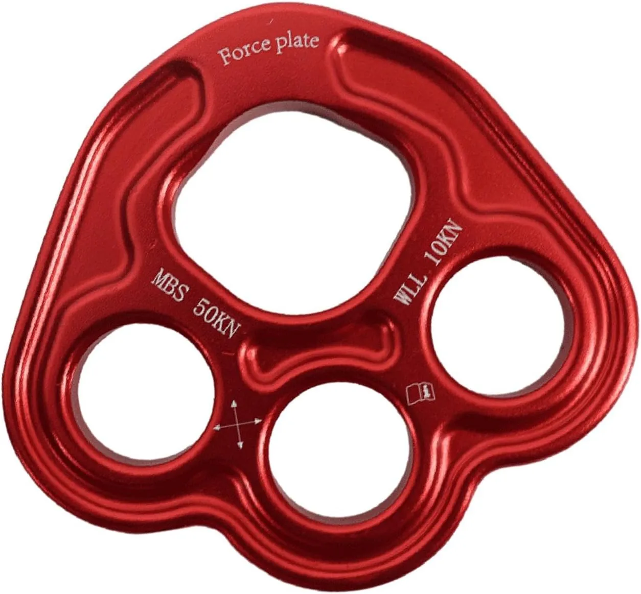 Yiju 4 Hole Paw Rigging Plate for Climbing Multi Anchor Point Connector Gear