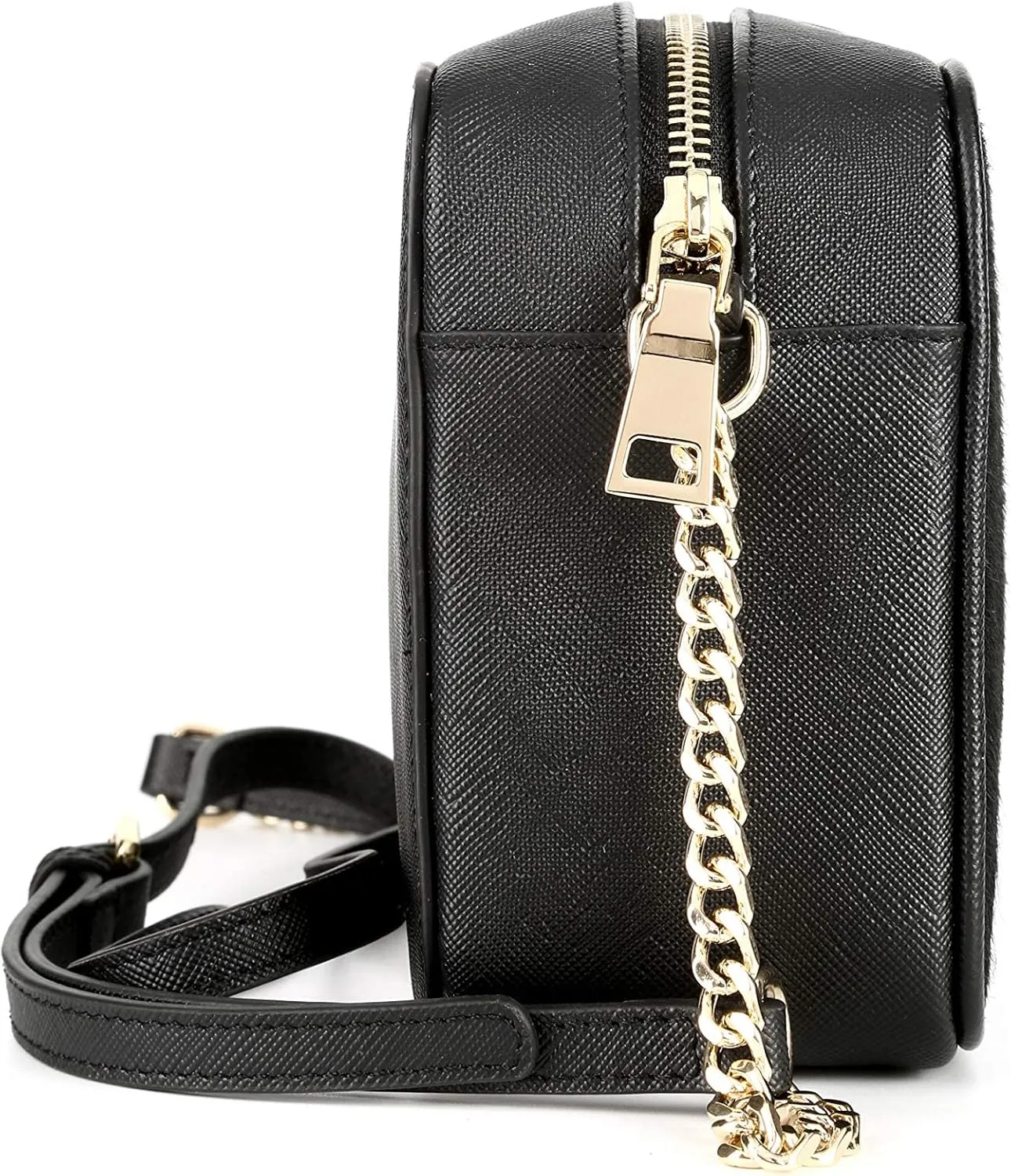 YISEVEN Womens Black Leather Handbag, Genuine Cowhide & Horse Hair