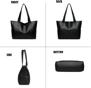 YXQSED Tote Bags for Women's PU Leather Big Purses and handbags ladies Waterproof Big Shoulder Bag