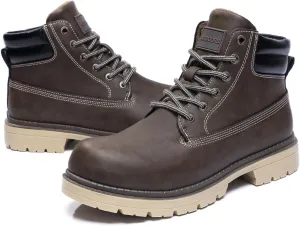 ZEENXIUYA Women's Hiking Boots Men's Chukka Boots Non-slip Outdoor Casual Boot Waterproof Lightweight Comfortable Ankle Lace Up Booties
