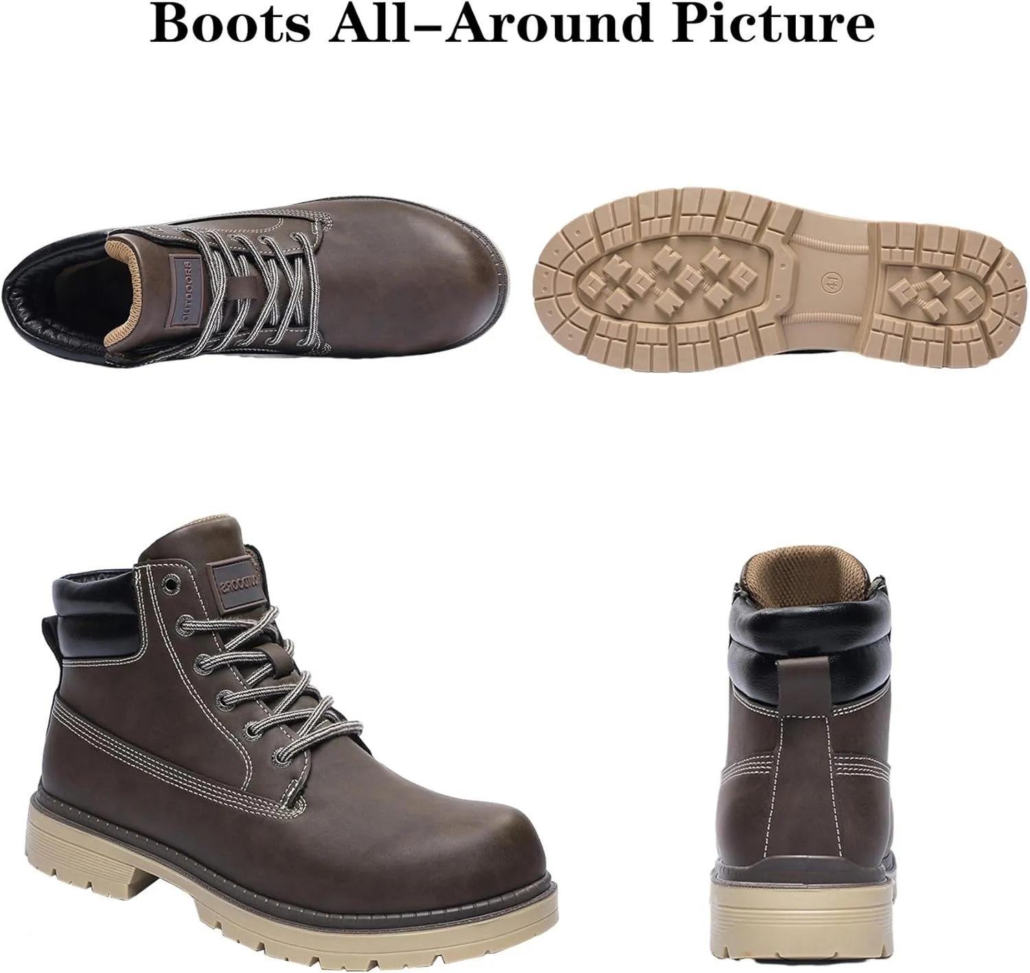 ZEENXIUYA Women's Hiking Boots Men's Chukka Boots Non-slip Outdoor Casual Boot Waterproof Lightweight Comfortable Ankle Lace Up Booties