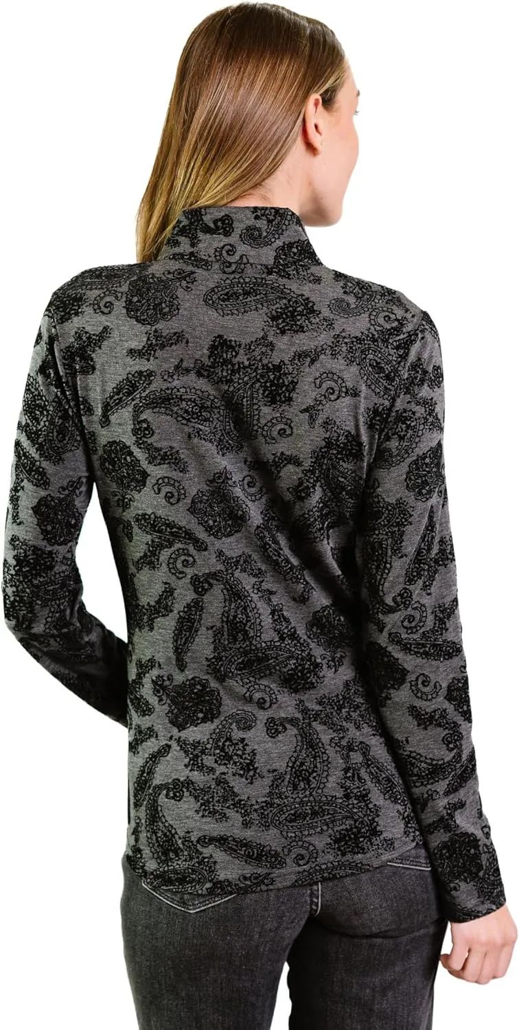 Zip Up Pullover with Thumb Holes