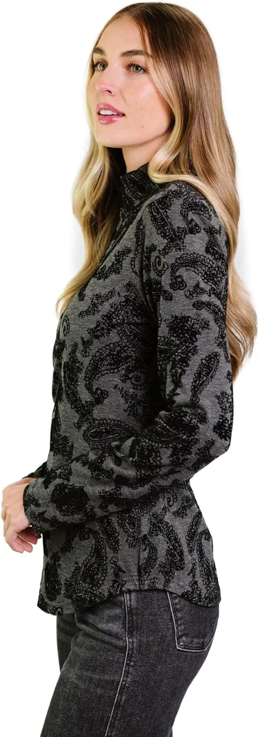 Zip Up Pullover with Thumb Holes