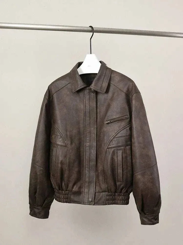 Zoe Waterproof Zipper Women Faux Leather Jackets