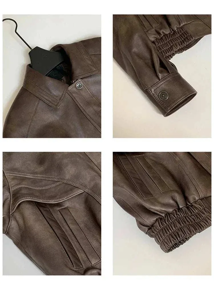 Zoe Waterproof Zipper Women Faux Leather Jackets